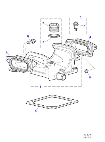 Jaguar genuine camshaft - camshaft, cover