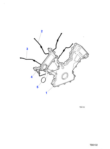 Jaguar camshaft cover gasket - cover,